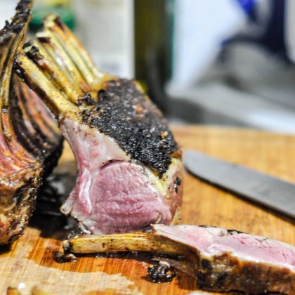 New Zealand French Cut Whole Cap-Off Lamb Rack (1 whole rack/"~350g")